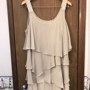 Asymmetrical tiered party dress